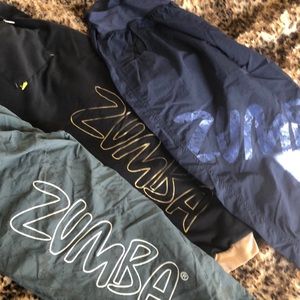 3 pairs of Zumba bottoms.